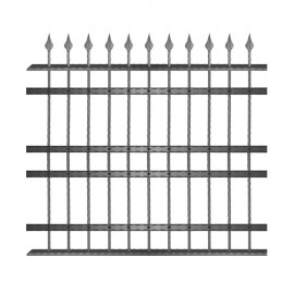 Wrought iron fence V0068