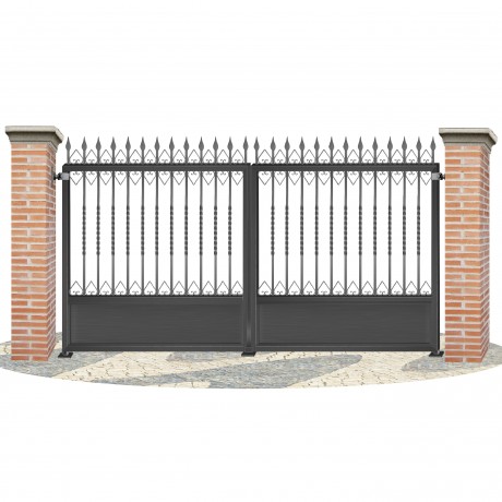 Portes de clôture en fer forgé PV0004