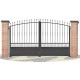 Portes de clôture en fer forgé PV0006