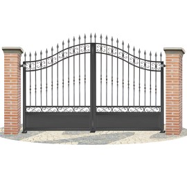 Puertas de Vallas en hierro forjado PV0012