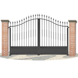 Portes de clôture en fer forgé PV0015