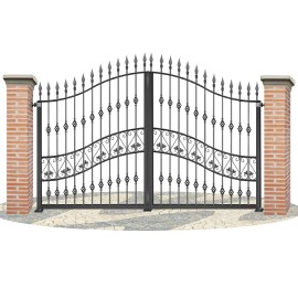 Puertas de Vallas en hierro forjado PV0020