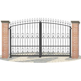 Puertas de Vallas en hierro forjado PV0022