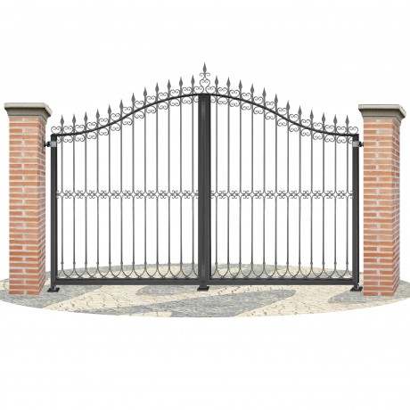 Portes de clôture en fer forgé PV0023
