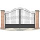Portes de clôture en fer forgé PV0027