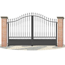 Portes de clôture en fer forgé PV0028