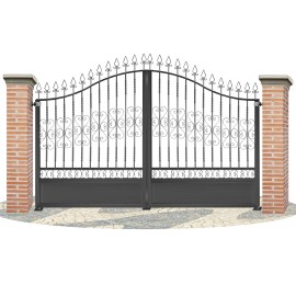 Puertas de Vallas en hierro forjado PV0029