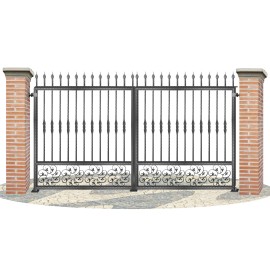Portes de clôture en fer forgé PV0035