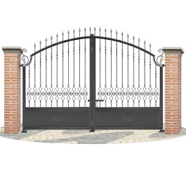 Puertas de Vallas en hierro forjado PV0037