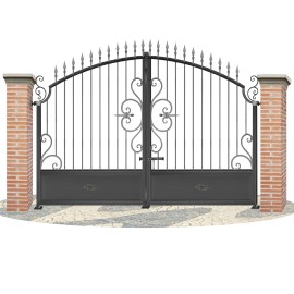 Puertas de Vallas en hierro forjado PV0038