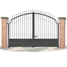 Puertas de Vallas en hierro forjado PV0040