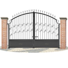 Puertas de Vallas en hierro forjado PV0042