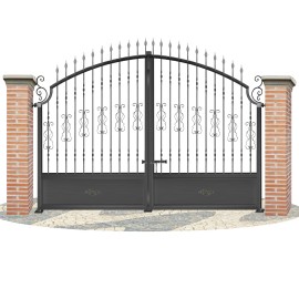 Puertas de Vallas en hierro forjado PV0041