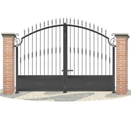 Puertas de Vallas en hierro forjado PV0044