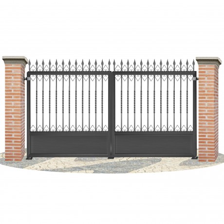 Portes de clôture en fer forgé PV0047