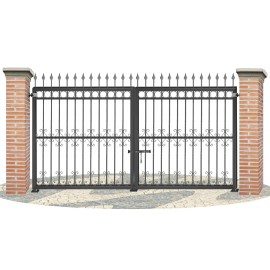 Portes de clôture en fer forgé PV0050