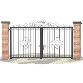 Puertas de Vallas en hierro forjado PV0051