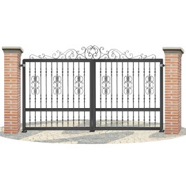 Puertas de Vallas en hierro forjado PV0057