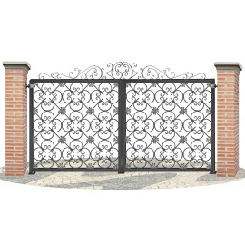 Puertas de Vallas en hierro forjado PV0060