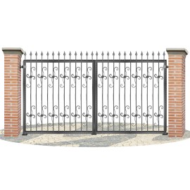 Puertas de Vallas en hierro forjado PV0067