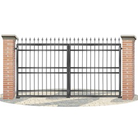 Puertas de Vallas en hierro forjado PV0068
