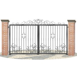 Puertas de Vallas en hierro forjado PV0072