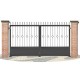 Portes de clôture en fer forgé PV0074
