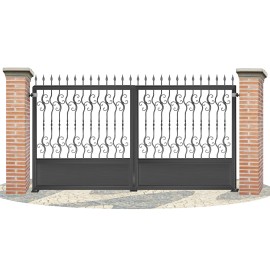 Puertas de Vallas en hierro forjado PV0062