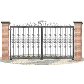 Puertas de Vallas en hierro forjado PV0064
