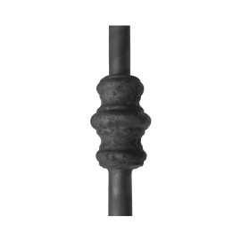 Wrought iron round heavy bar 554-23