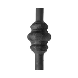 Wrought iron round heavy bar 554-39