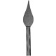 Wrought iron pierced spear 451-03