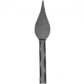 Wrought iron pierced spear 451-03