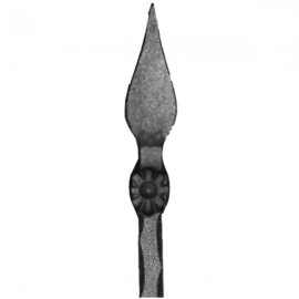 Wrought iron pierced spear 451-05