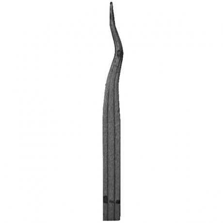 Wrought iron striped spear 452-03