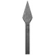 Wrought iron striped spear 452-05