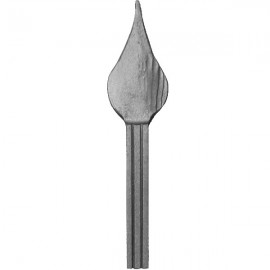 Wrought iron striped spear 452-07