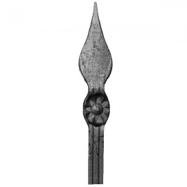 Wrought iron striped spear 452-08