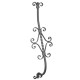 Wrought iron curved heavy bar 950-03