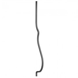 Wrought iron curved heavy bar 951-01