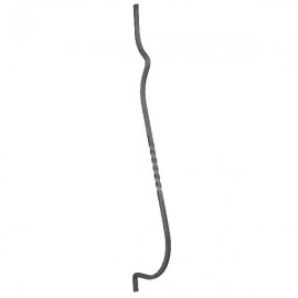 Wrought iron curved heavy bar 951-03