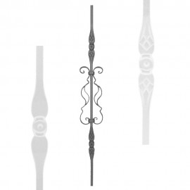 Wrought iron stamped heavy bar serie 556