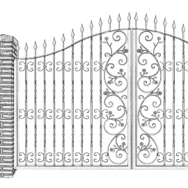 Fence doors