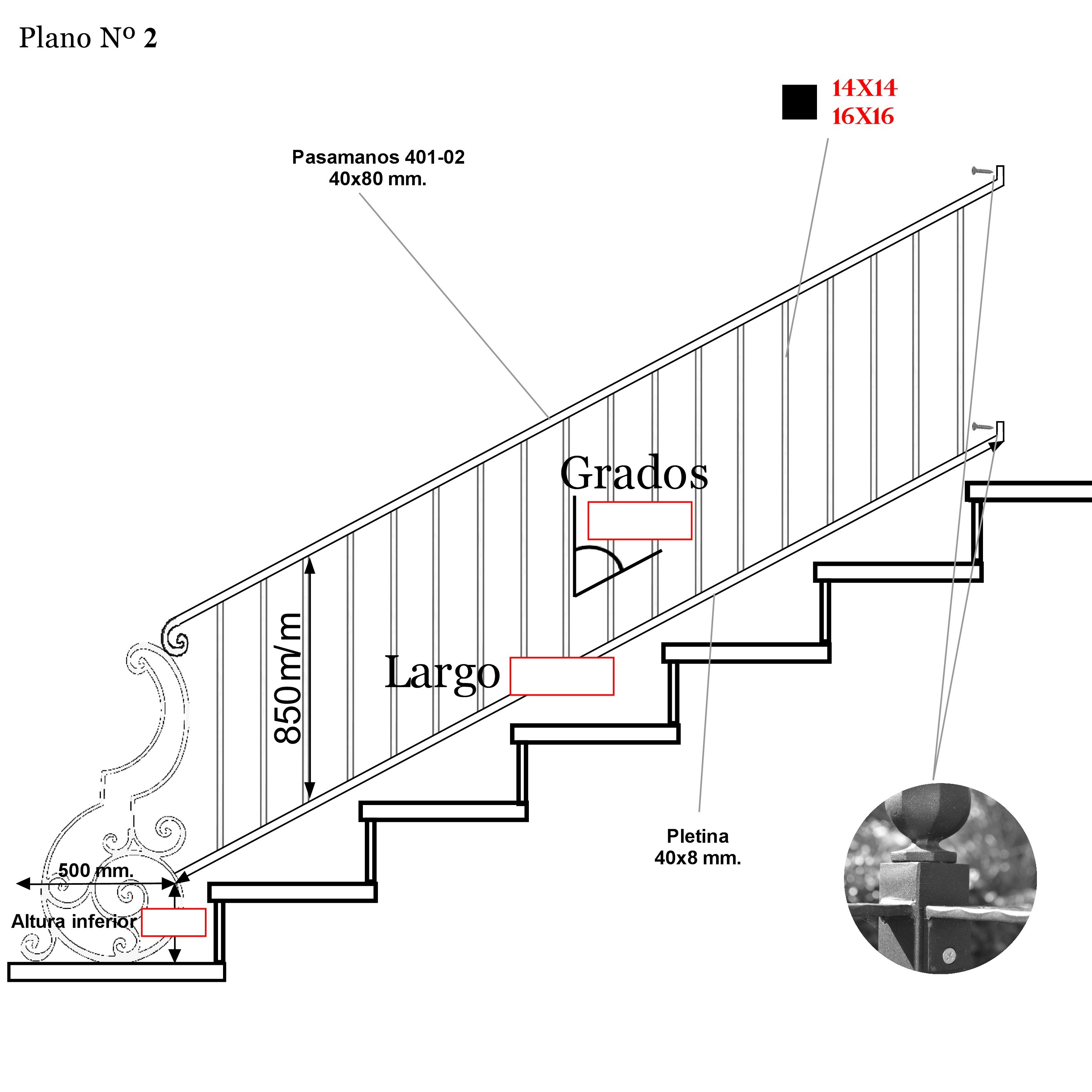 Plans de construction Escaliers Nº2